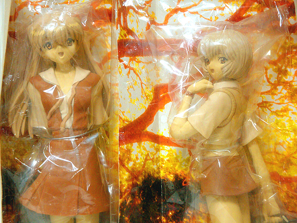 ☆新世紀エヴァンゲリオン/綾波レイ&アスカ ハイグレード制服フィギュア2(セピア版) 新品 検)アニメ/セガ/ガイナックス/あげたゆきを/景品
