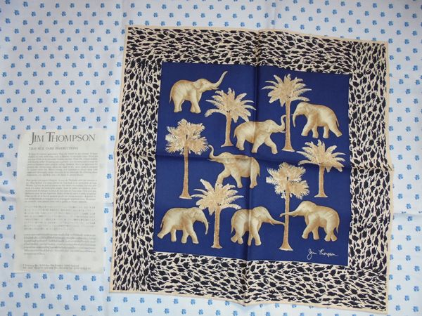 新品★ジムトンプソン★シルク100％、ナプキン40×40ｃｍ