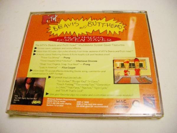 Mac CD-ROM Beavis Butt-head ScreenSaver ビーバスバットヘッド