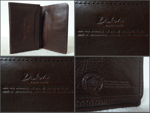  хорошая вещь dakota Black Label Dakota BLACK LABEL кожа темно-коричневый чехол для проездного билета футляр для визитных карточек футляр для карточек 