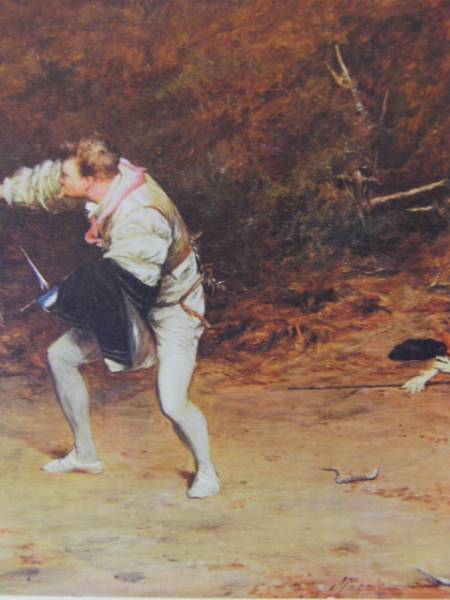 Sword & Dagger Fight/John Pettie 超希少、100年前の画集より_画像2