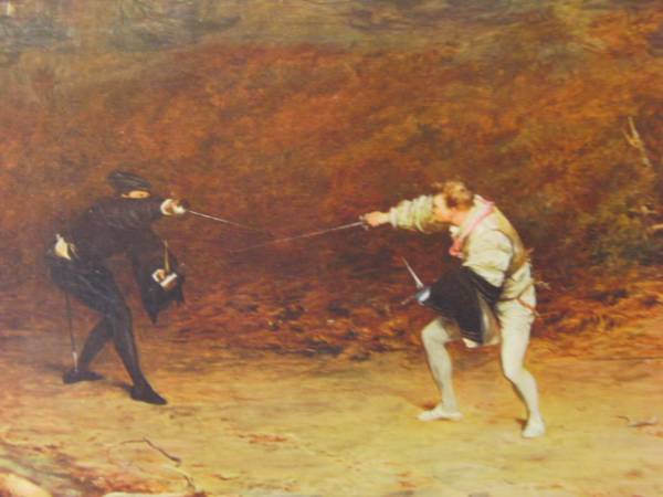 Sword & Dagger Fight/John Pettie 超希少、100年前の画集より_画像1