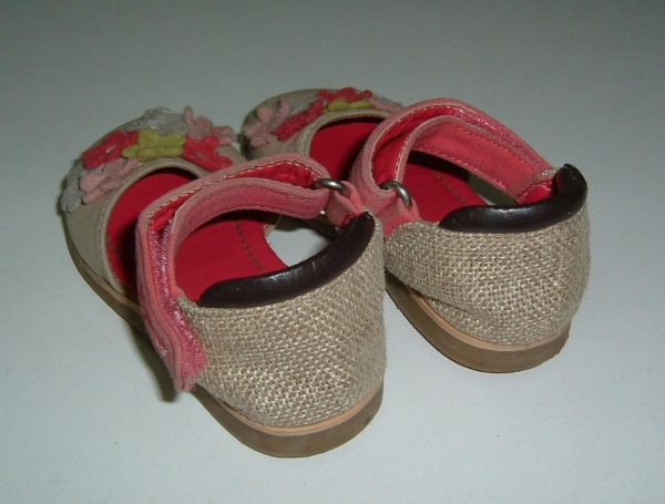 KP* baby для девочки цветочный узор туфли с ремешками *13.5cm