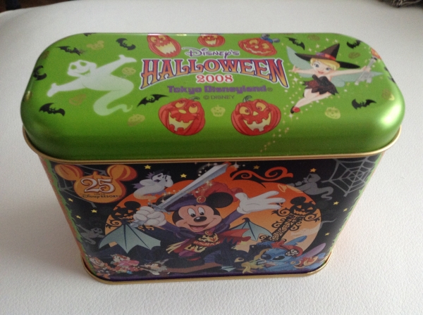 ディズニーランド ハロウィン 2008年 25周年 お菓子空き缶_画像1