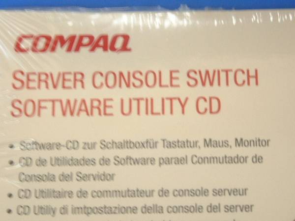 送料最安 120円 CDQ03：パッケージ未開封CD　COMPAQ Server Console switch software utility CDのみ_画像1
