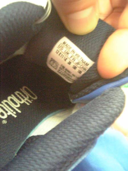 adidas 18センチ　OrthoLite　