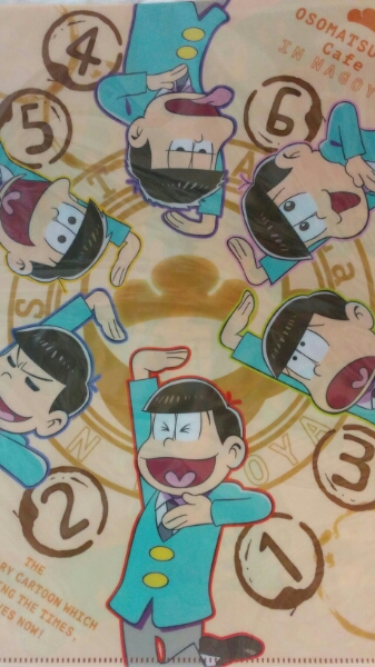 おそ松さんカフェ　名古屋限定　クリアファイルセット_画像1