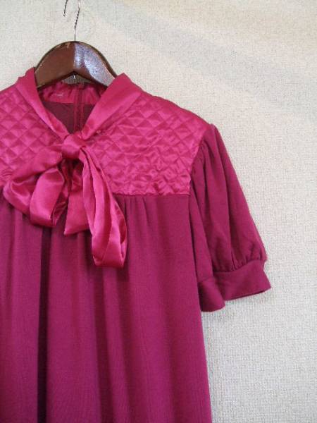 PrivateLabel pink unusual material short sleeves dress (USED)91913③)