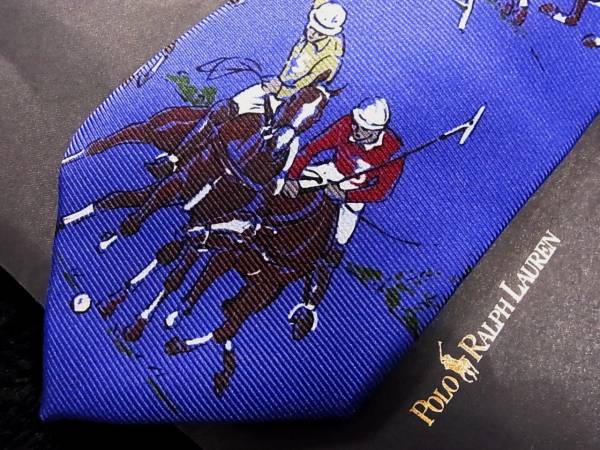 ALL prompt decision [ festival ]A936 new goods Ralph Lauren [ rare pattern / horse ] necktie 