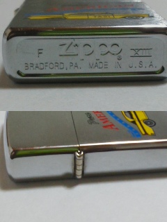 ZIPPO ヴィンテージ 1997 AMERICAN TAXI タクシー 運転手 自動車 すてきな黄色いタクシー☆_ボトム刻印・ヒンジ面です。お見逃しなく！