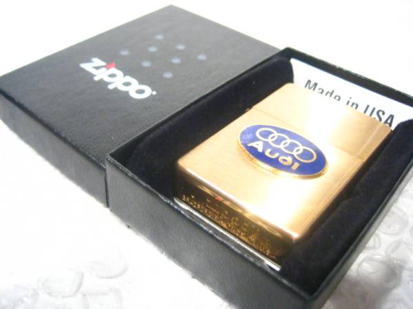 guirnalda Correo papel Spiral]# Audi /Audi#Zippo brass made Zippo lighter # new goods!: Real Yahoo  auction salling