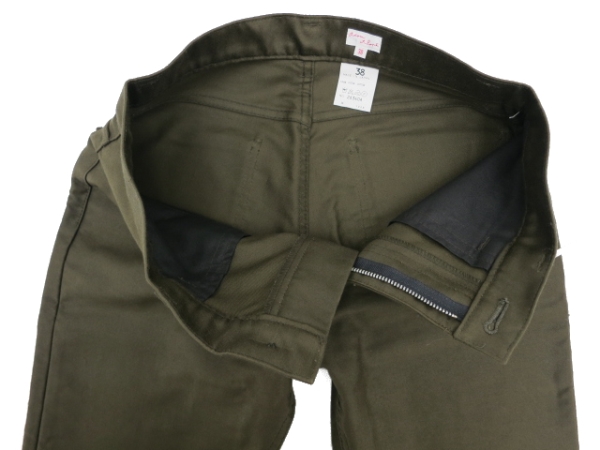J3391★新品★Adam et Rope アダムエロペ★日本制 濃いブラウン 綿 サテンパンツ 38