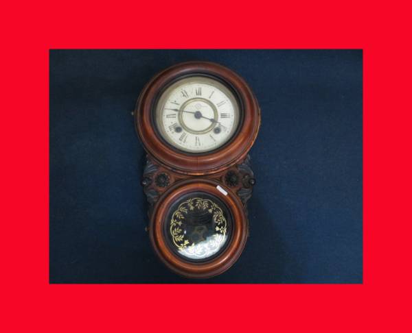 :即決【古都京都】「姫達磨時計R116」精工舎.掛け時計〝オ〟_状態良く時計も動いています。