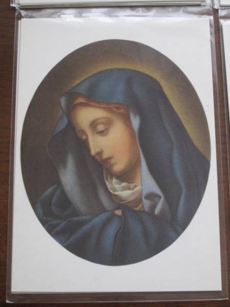 ..*karuro dollar chiLA MADONNA DEL DITO* Christianity picture Christmas card 