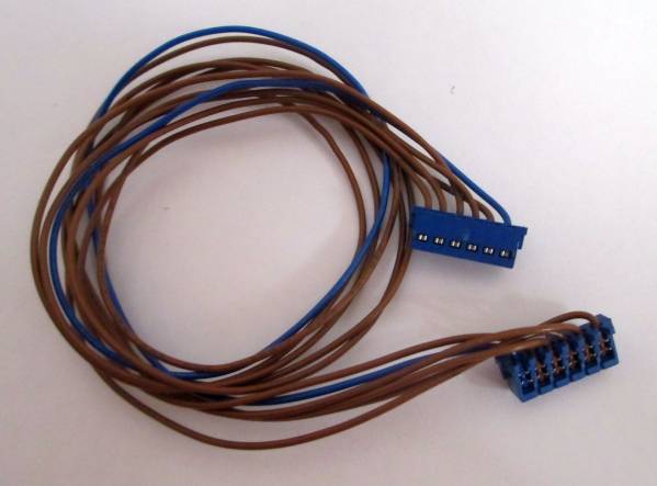 ===6 pin inside part wiring cable =26cm( blue )