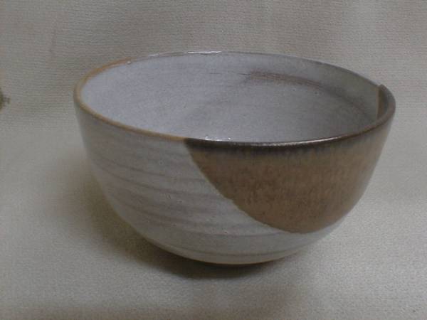 陶秀窯　落着いた釉　7x12cm　陶器製抹茶茶碗　盌　茶道具_画像1