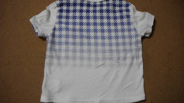 COMME CA ISM ... размер  ...  синий  белый проверка   футболка с коротким руковом  100