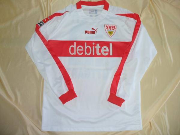 [値下げ交渉] 2002-03 シュツットガルト #22 クラニー 選手実使用 PUMA 検)02 ドイツ代表 STUTTGART L/S MATCH WORN SHIRT KURANYI GERMANY_画像2