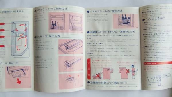 説明書 シャープ SHARP　冷凍冷蔵庫 アラスカ SJ-1671 1973年 昭和_画像2