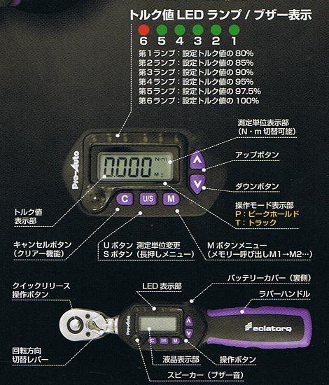 　プロオート製　　デジタル　トル　クレンチ-高度な締付作業　　簡単操作　左右両方向測定可　新品-_国産　メーカー品　プロ　オート製