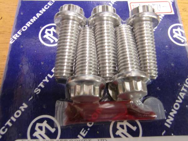 PM1133 chrome sprocket bolt set ( stock equipped (kachina parts 