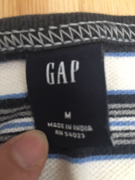 GAP ギャップ タンクトップ ボーダー ホワイト M_画像2