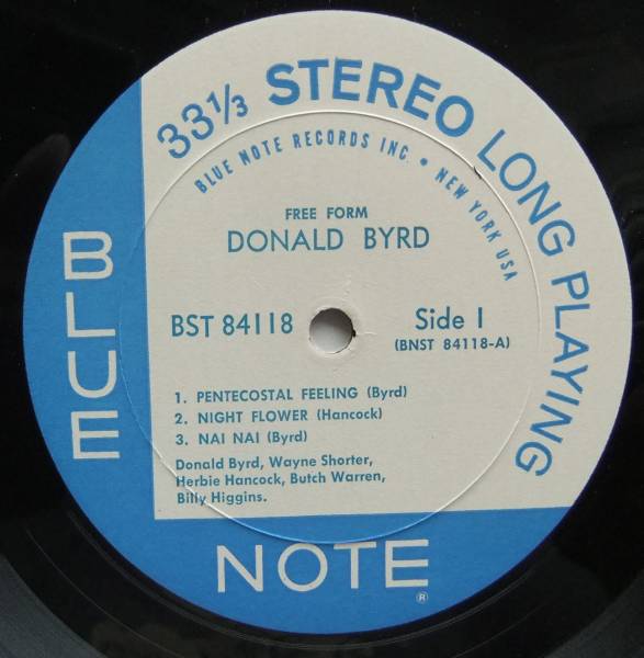 ◆ DONALD BYRD / Free Form ◆ Blue Note ST 84118 (NY:VAN GELDER) ◆_画像3