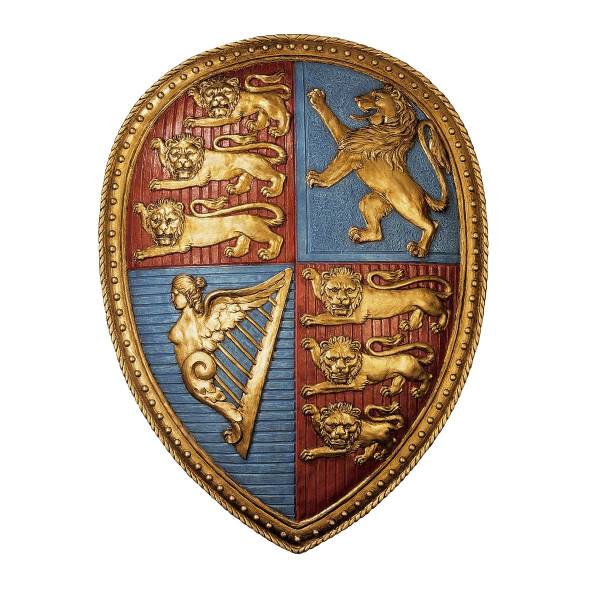 イギリス王室の盾　壁掛けヨーロッパ飾英国王室壁飾り置物インテリア装飾品飾り小物オブジェヴィクトリア女王の紋章ウォールデコシールド