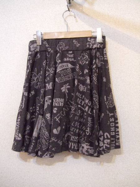 moussy マウジーストリートアート柄スカート（USED）100513Z