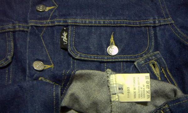 アニエスb アニエスベー AGNES Bリザード フランス　ジージャン インディゴ ビンテージVINTAGE FRENCH DENIM JACKET ANTIQUES ARTIST PARIS