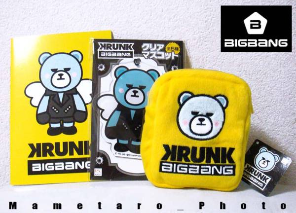 KRUNK×BIGBANG[teson3 пункт прозрачный эмблема & сумка & Note ]