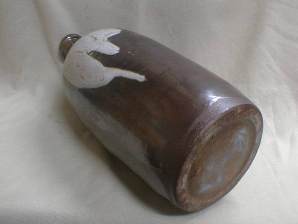 筑前河內(nèi)窯　鮮やか大振り徳利　41x14cm　2.6kg　陶器制飾り置物