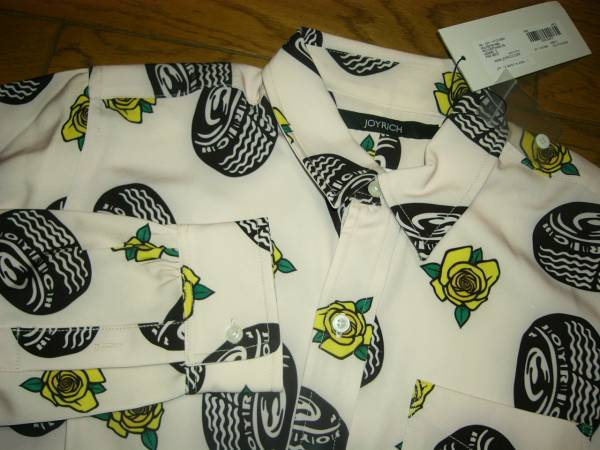 新品 JOYRICH ジョイリッチ 長袖シャツ S タイヤ花柄