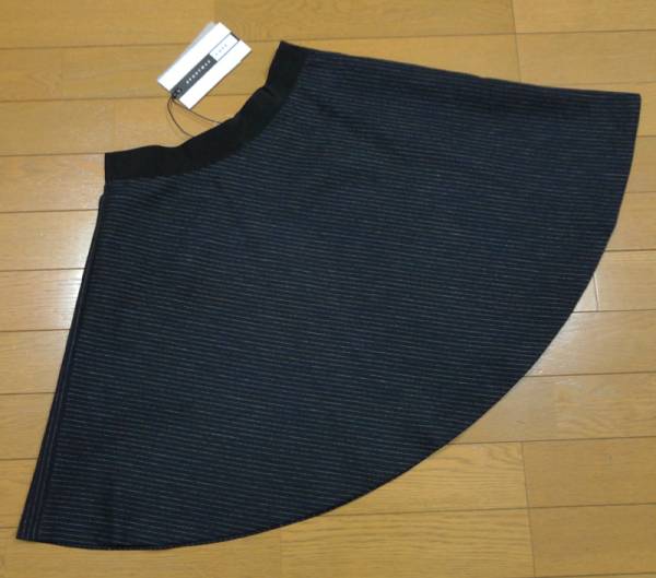 新品76%OFF マックスマーラ　Max Mara　ストライプスカート　ネイビー　40サイズ