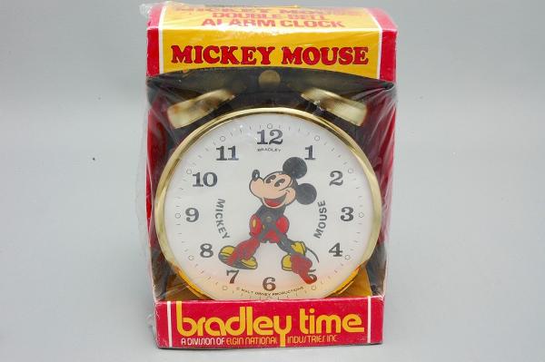即決 ミッキーマウス 目覚まし時計 パイアイ BRADLEY TIME ベル ブラッドレイ