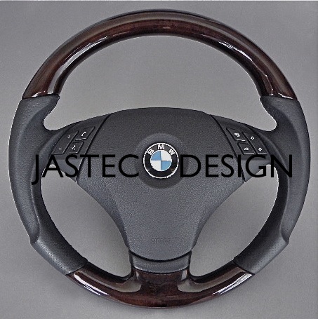NEW 受注生産品 BMW E60 E61 E62 5シリーズ 後期型 高級ウッドステアリング GPB -DESIGN　by JASTEC DESIGN_画像1