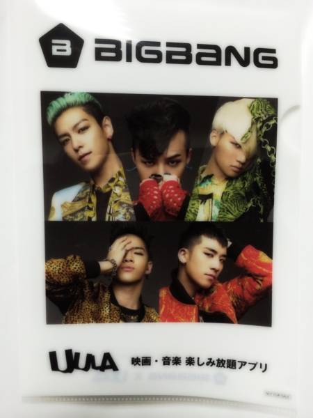 【BIGBANG】韓国ビックバングのクリアファイル_全体：表