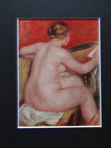 ピエール＝オーギュスト・ルノアール、裸のガブリエル、希少画集画、新品額装付状態良好、送料込み_画像3