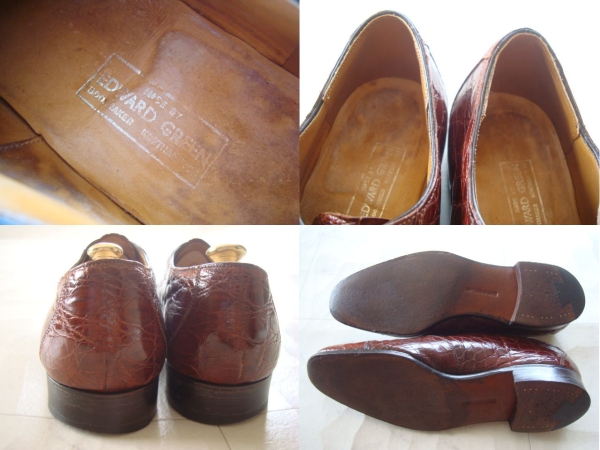EDWARD GREEN イングランド制クロコ チェルシー size7,5 靴