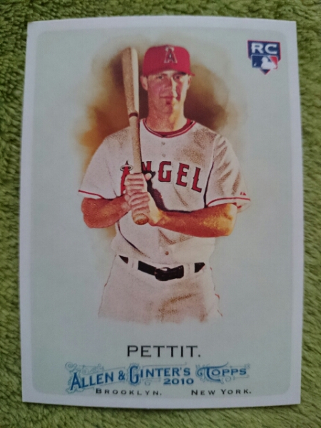 ★RC ルーキー CHRIS PETTIT TOPPS ALLEN & GINTER'S 2010 MLB ROOKIE CARD カード クリス・ペティット ANGELS エンゼルス エンジェルス_画像1
