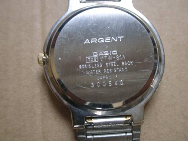 ②カシオ ARGENT MTW-311SGA-7A_画像2