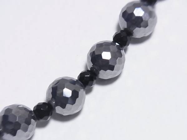 [Ограниченный рынок] Высококачественное ожерелье Terahertz 8 мм и оникс
