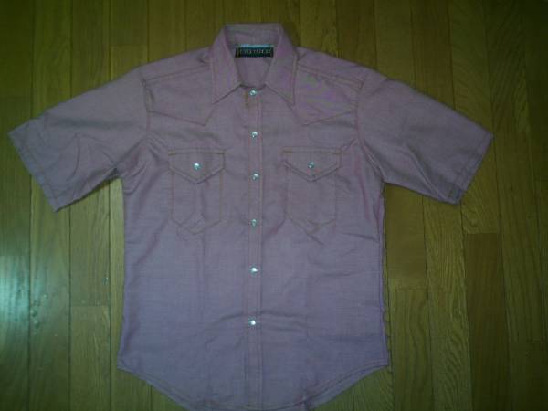 * handmade * car n blur - short sleeves Western M new goods free postage equipped 