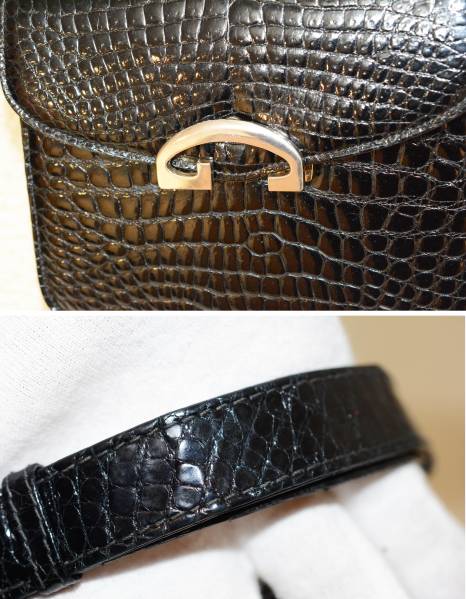 ＧＵＣＣＩ　グッチ バッグ クロコダイル　クロコ　Ｇ金具