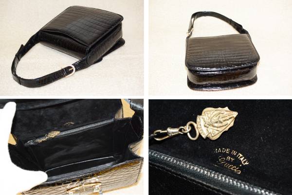 ＧＵＣＣＩ　グッチ バッグ クロコダイル　クロコ　Ｇ金具
