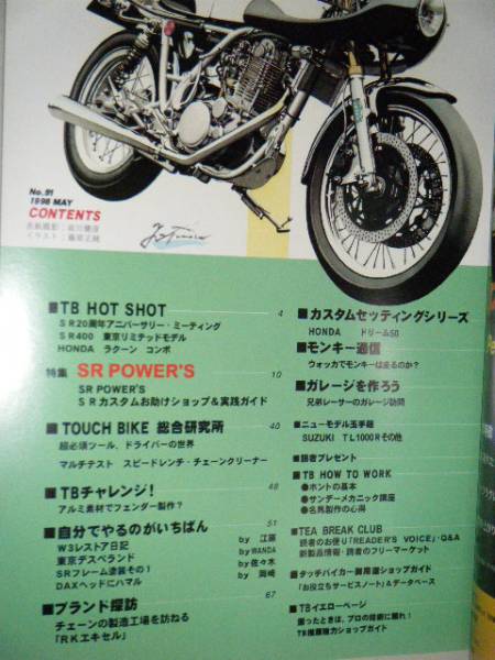 TOUCH BIKE 1998.6 自分でやる外装カスタム徹底ガイド_画像2