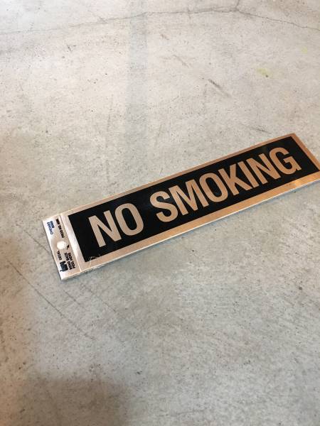 数量限定　禁煙 ノースモーキング サインステッカー シール アメリカ 表示　喫煙　たばこ　タバコ　警告_参考イメージ