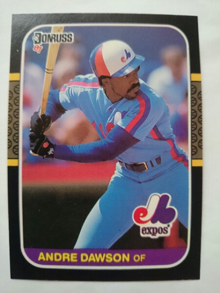 ★ANDRE DAWSON DONRUSS 1987 MLB #458 アンドレ・ドーソン MONTREAL EXPOS モントリオール・エクスポズ HOF HAWK LEGENDS_画像1