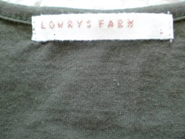 LOWRYS FARM* бахрома гонки кромка майка / подпалина чай /L