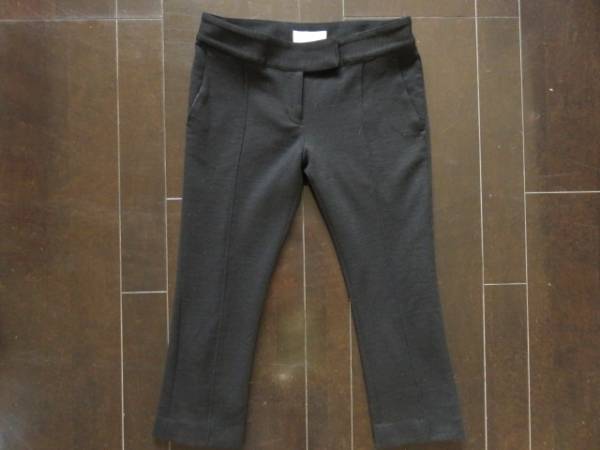 # fine quality beautiful goods REBONDIRrubonti-ru high class wool stretch pants postage 185 jpy black black p103